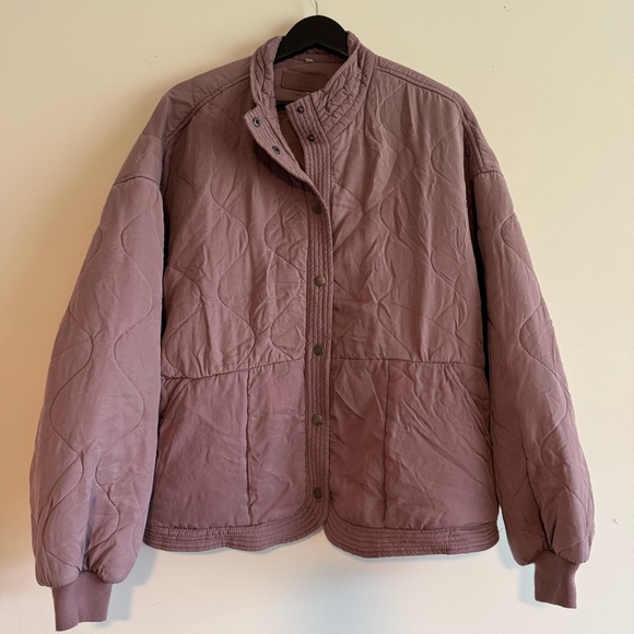 BLANKNYC Mauve Tencel Drop Shoulder Quilted Jacket size large - Picture 1 of 7